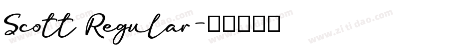 Scott Regular字体转换